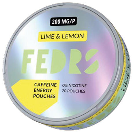 FEDRS Energy Lime & Lemon-Caffeine Pouch-snusfree.com