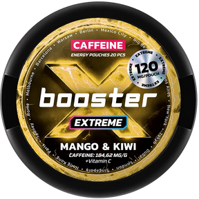 X-Booster Extreme Mango & Kiwi 120 mg-Caffeine Pouch-Snusfree