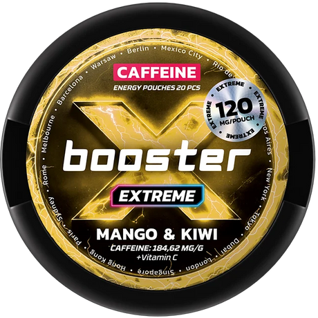 X-Booster Extreme Mango & Kiwi 120 mg-Caffeine Pouch-Snusfree